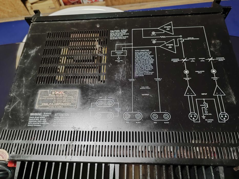 Professional amplifier with excellent sound.64738210659586121