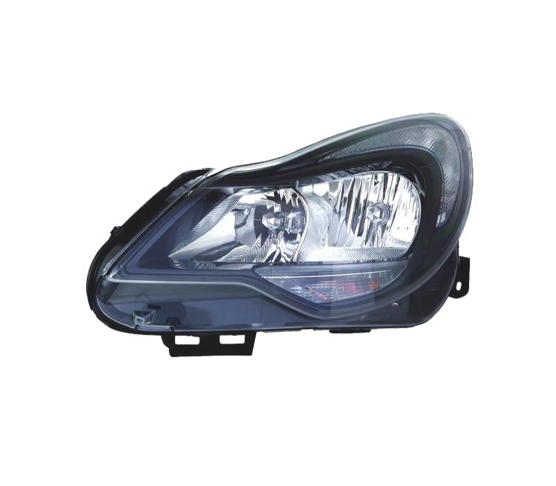 FAROL ESQ PARA OPEL CORSA D 11-14 FUNDO PRETO