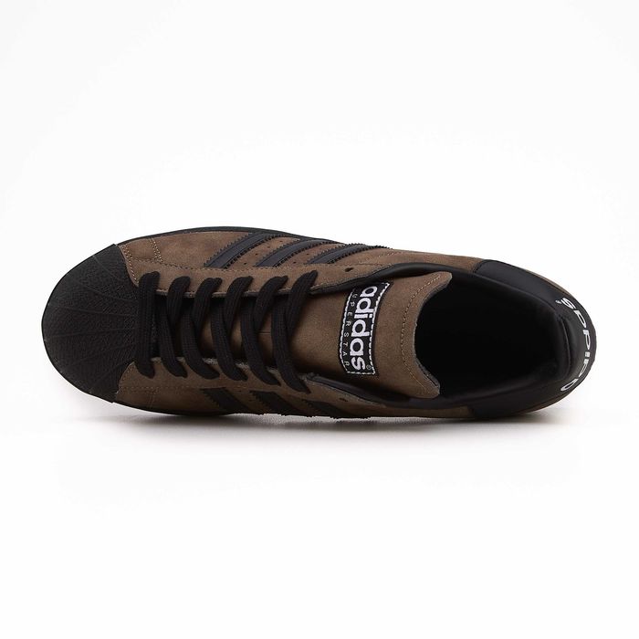 Кросівки Adidas Superstar Brown/Black premium