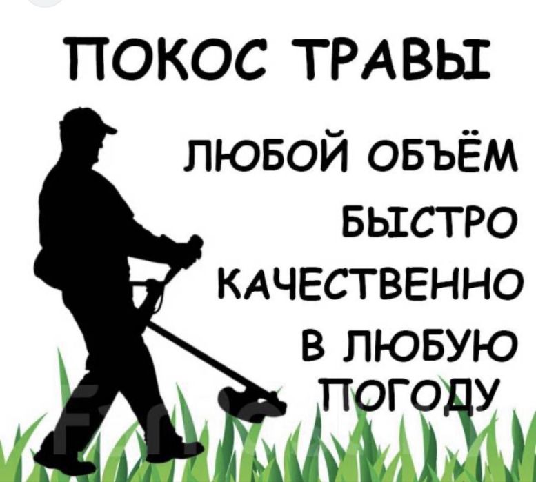 Покос травы и и другие виды работ в саду и огороде !