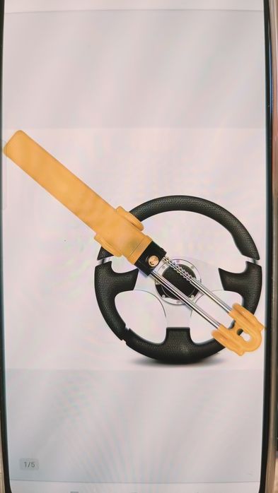 Blokada kierownicy podwójna antykradzieżowa do samochodu