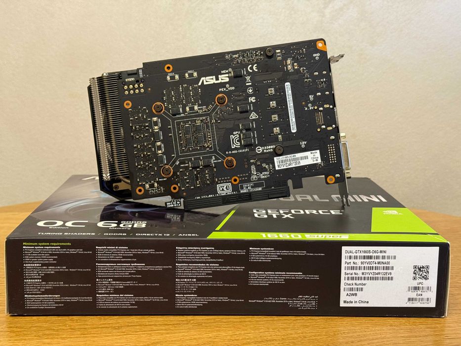 Продам Відеокарту Asus GeForce GTX 1660 SUPER Dual Mini OC, 6GB