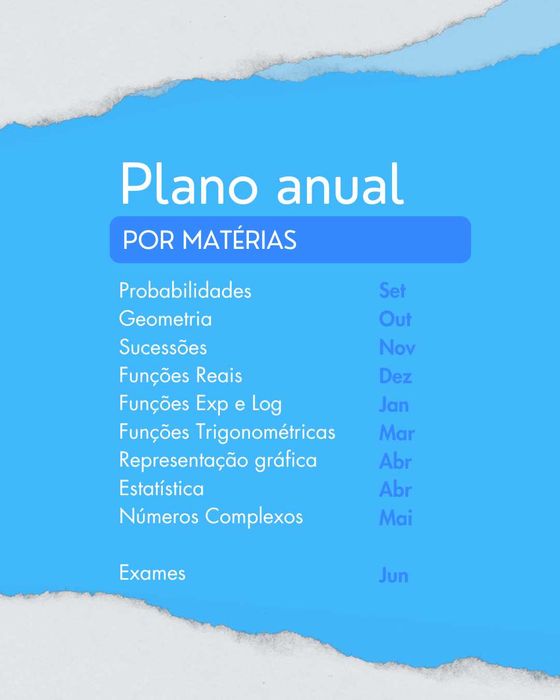 MACS ou Mat A: Explicações - Preparação Exame Nacional