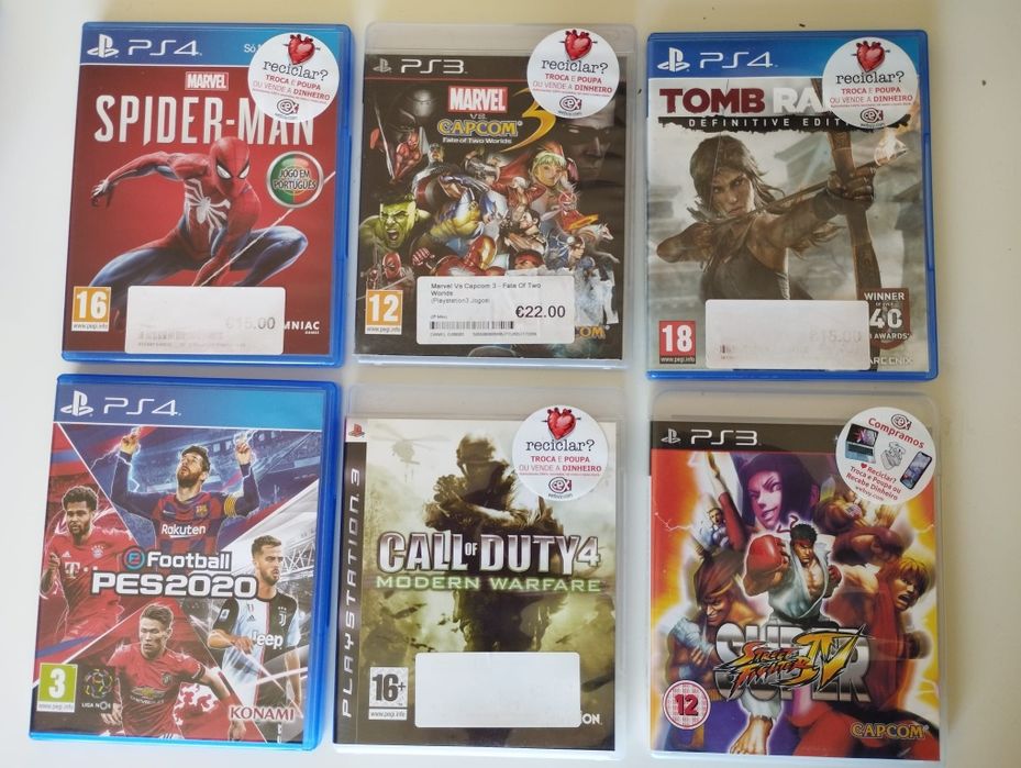 Vendo jogos baratos do Playstation 3 e 4