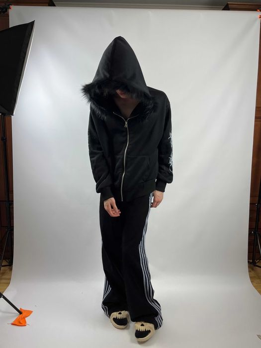 untilmydemise худі y2k hoodie grey серое худи с принтом y2k opium sk8