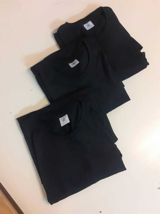 Koszulki czarne 5 XL zestaw 3 szt