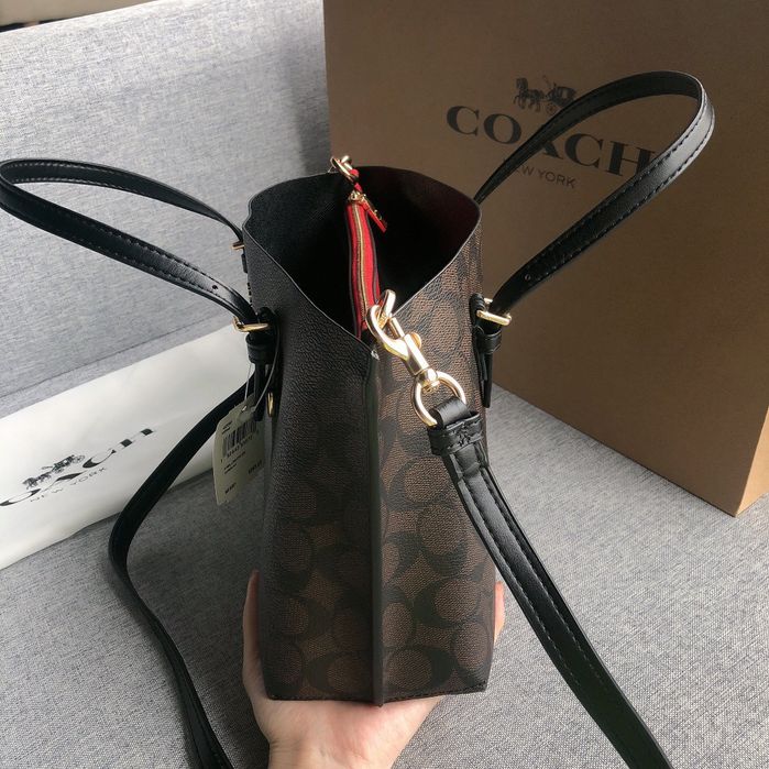 Шкіряна сумка Coach Mollie tote