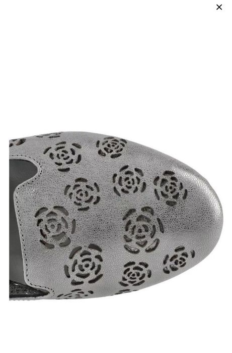 Baleriny Exquisite srebrne r. 38