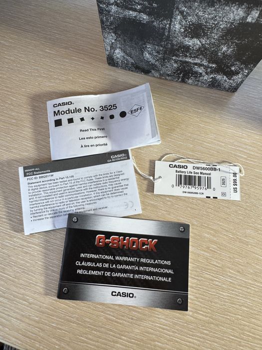 Годинник casio G-shock DW5600BB-1