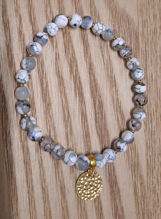 Nowa zawieszka z szarego agatu ognistego