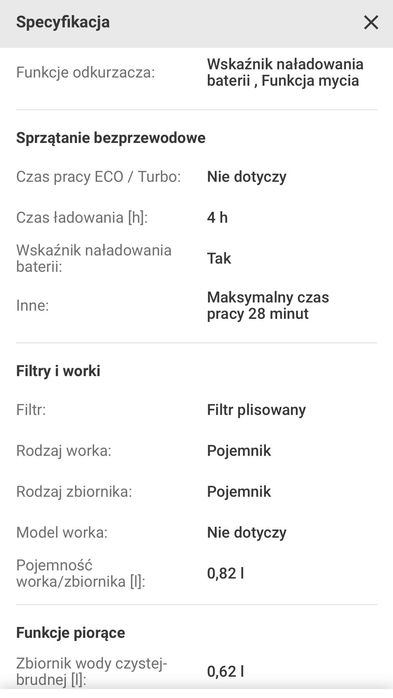 Odkurzacz bezprzewodowy BISSELL Crosswave 2582N