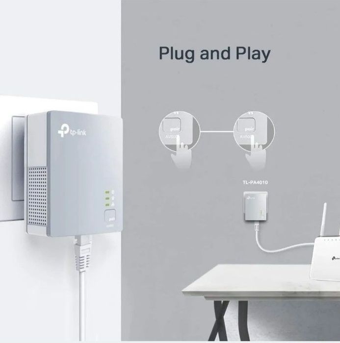 TP-Link TL-PA4010KIT – Zestaw adapterów Powerline AV600