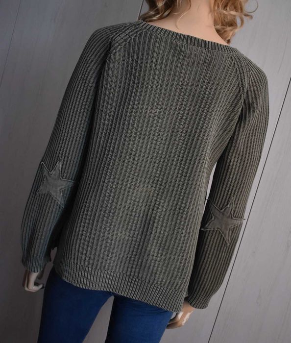 Sweter S 36 bawełniany prążkowany wygodny Rabalder sweterek bawełna bluzka