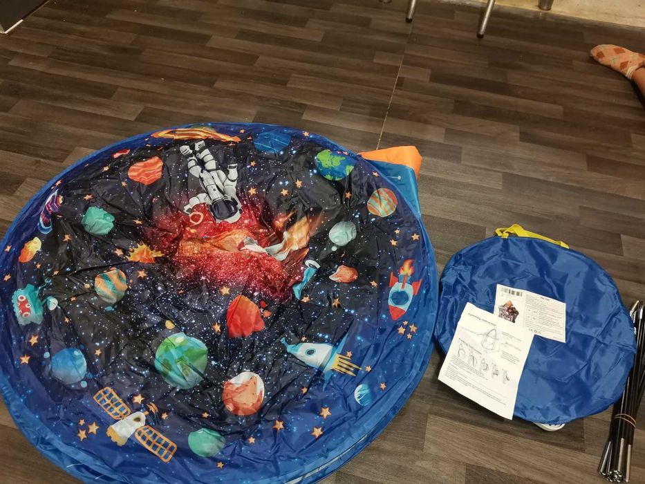 Namiot domek dla dzieci dziecka zabawa kosmiczny statek rakieta