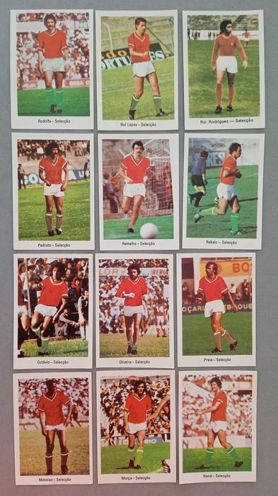 Cromos Futebol - Coleção Futebol 77 A Grande Seleção (várias fotos)