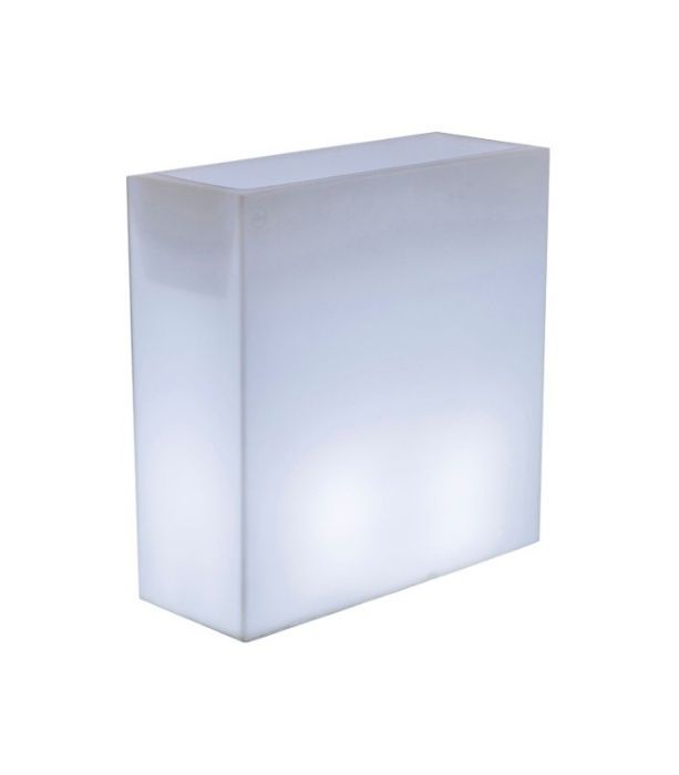 Floreira iluminada