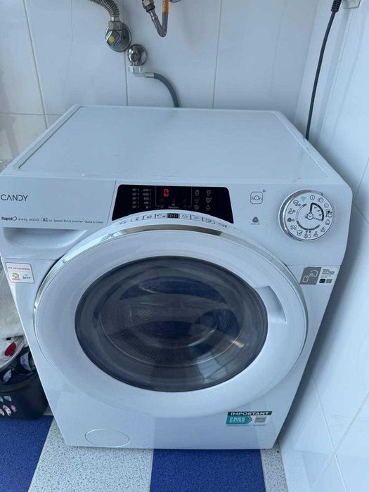 Máquina de Lavar e Secar Roupa CANDY ROW 4966DWMC7-S (6/9 kg - 1400 rpm - Branco