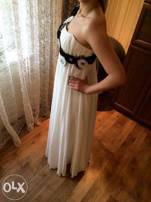 Выпускное платье с камнями Swarovski