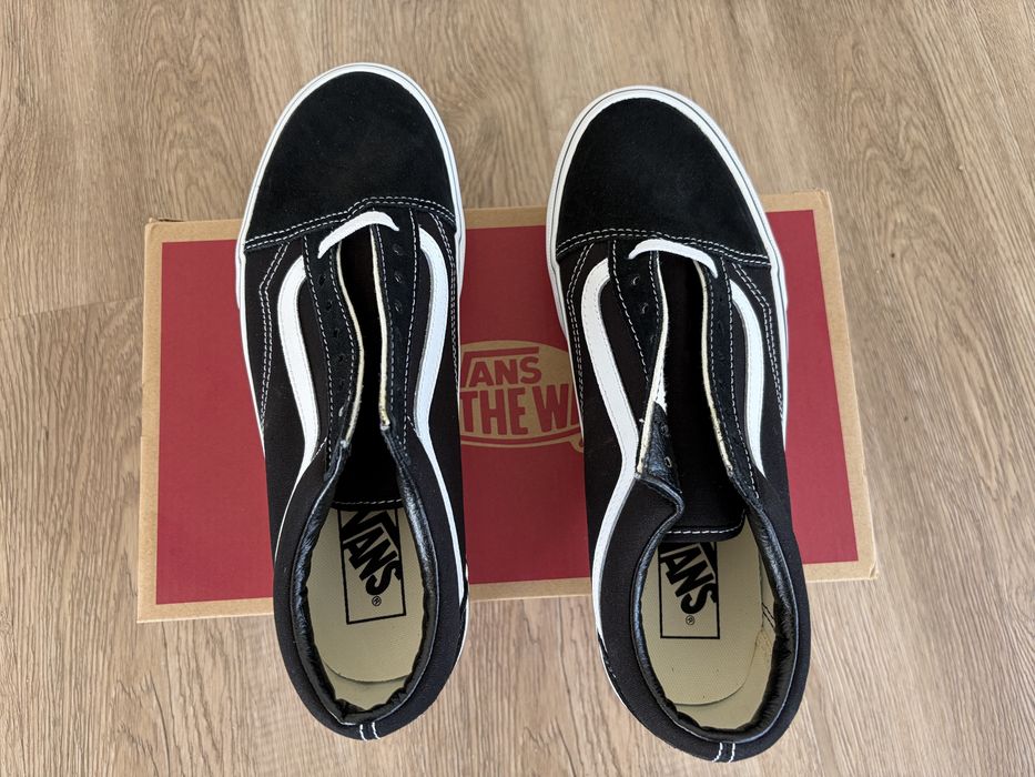 Sapatilhas Vans Old Skool Platform Preto e Branco