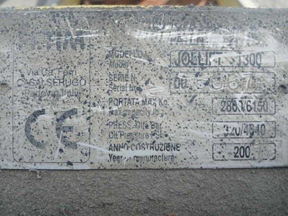Podnośnik nożycowy JOLLIFT 1300 3000kg