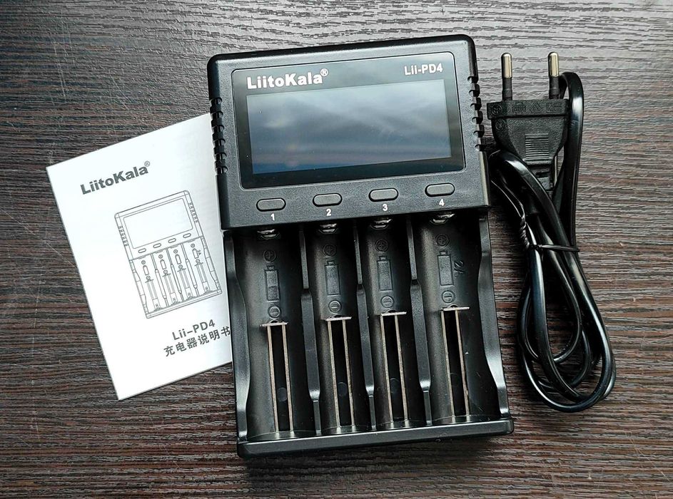 Liitokala Lii-PD4 Зарядний пристій. Новий.  Li-ion, LiFePO4, NiMH/Cd