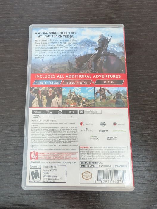 Wiedźmin 3 dziki gon. Edycja kompletna. Nintendo switch