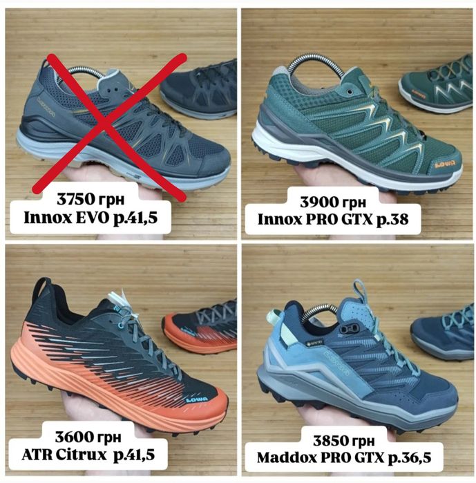 Кросівки LOWA GORE-TEX (розм. 36 - 48)