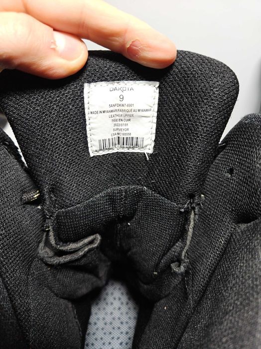 Buty robocze AMERYKAŃSKIE DAKOTA rozmiar 42 wkładki filcowe