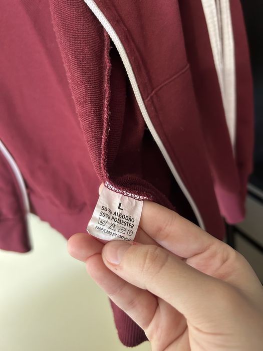 Casaco de fato de treino vermelho bordo Adidaa