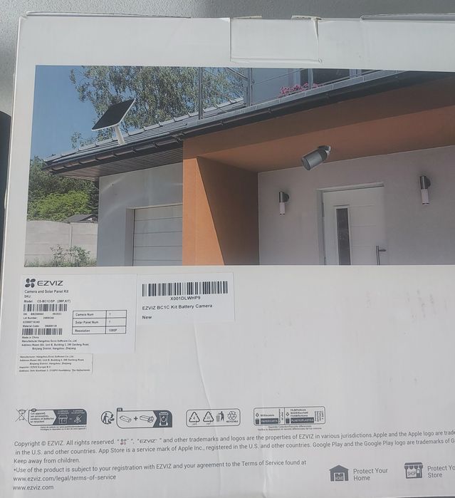 Kamera zewnętrzna Ezviz eLife BC1C +panel słoneczny