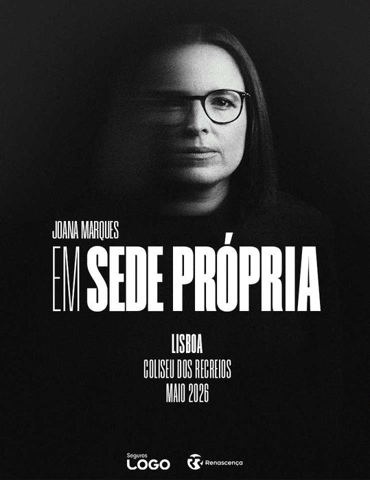Bilhete - Joana Marques, “Em Sede Própria” | 22 Maio 21:30 | Lisboa | 1ª Plateia