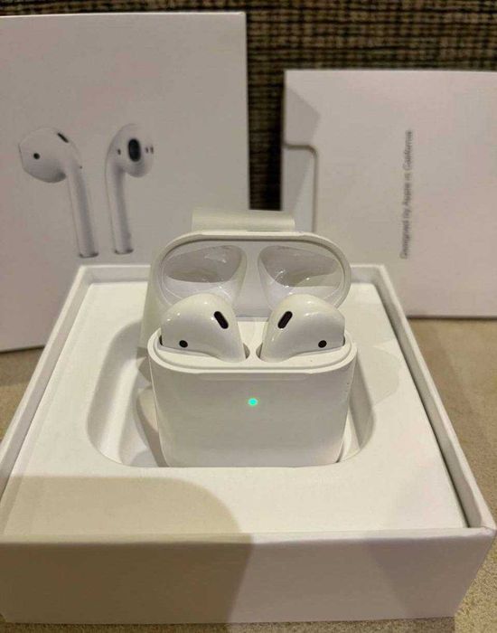 AirPods 2 оригінал з чеком, весь комплект