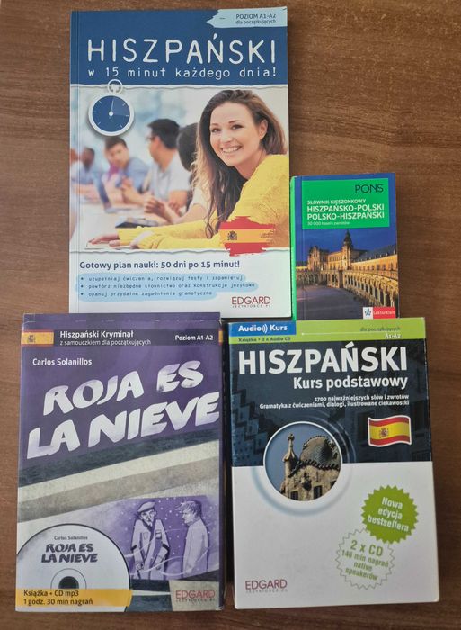 Książki do nauki języka hiszpańskiego