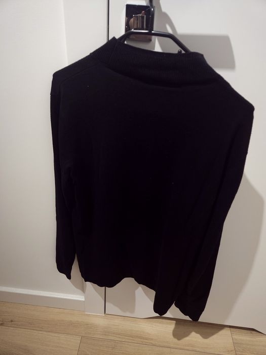 Sweter golf czarny Reserved bawełniany ciepły