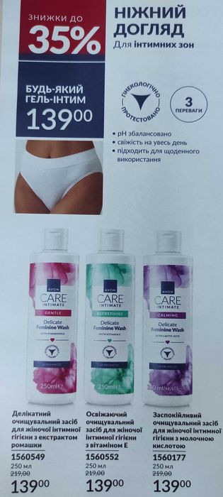 Засіб для інтимної гігієни 250 мл simply delicate Avon Care Ейвон кер