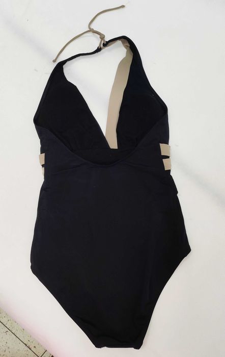 Strój kąpielowy jednoczęściowy damski czarny plażowy   44 2XL ST0054