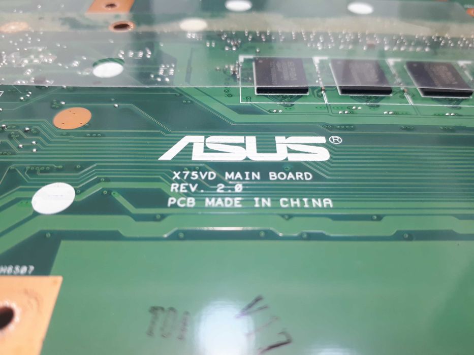 Материнская плата ноутбука Asus X75A, X75VD Rev. 2.0 UMA