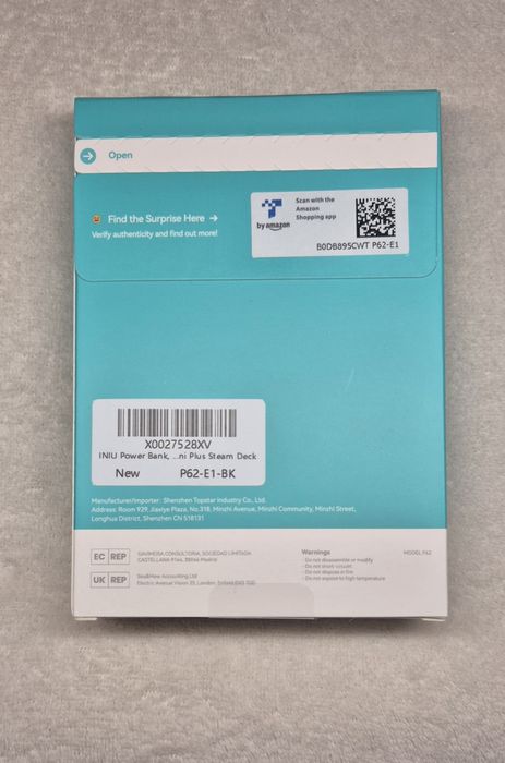 Powerbank INIU P62-E1. 65W. 20 000 mAh – NOWY .