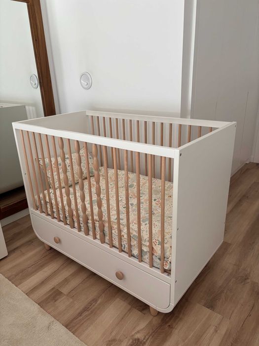Berço IKEA MYLLRA 60x120 cm com gavetão – Branco