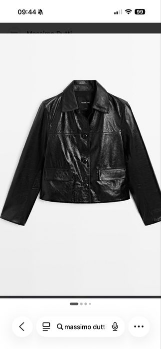 Шкіряна куртка Massimo Dutti, L