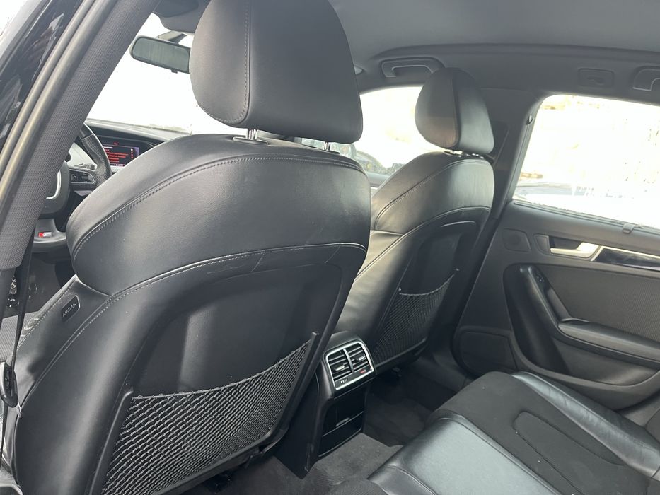 AUDI A4 S4 B8 A5 8T 5d SLINE fotele skóra czarne boczki rolety SUPER