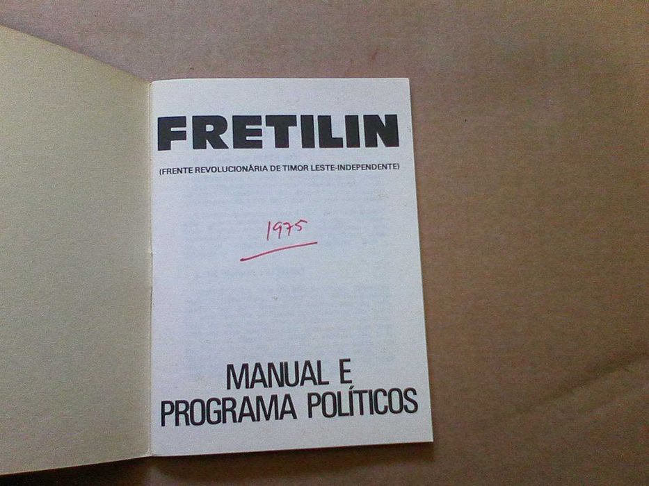 Fretilin - Manual e Programa Políticos