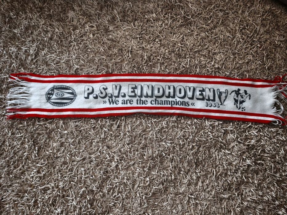 Cachecol psv eindhoven futebol vintage colecionadores muito bom estado