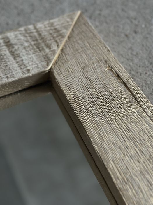 Lustro ze starego drewna Vintage Retro Okno 77x64 LOFT industrial PRL