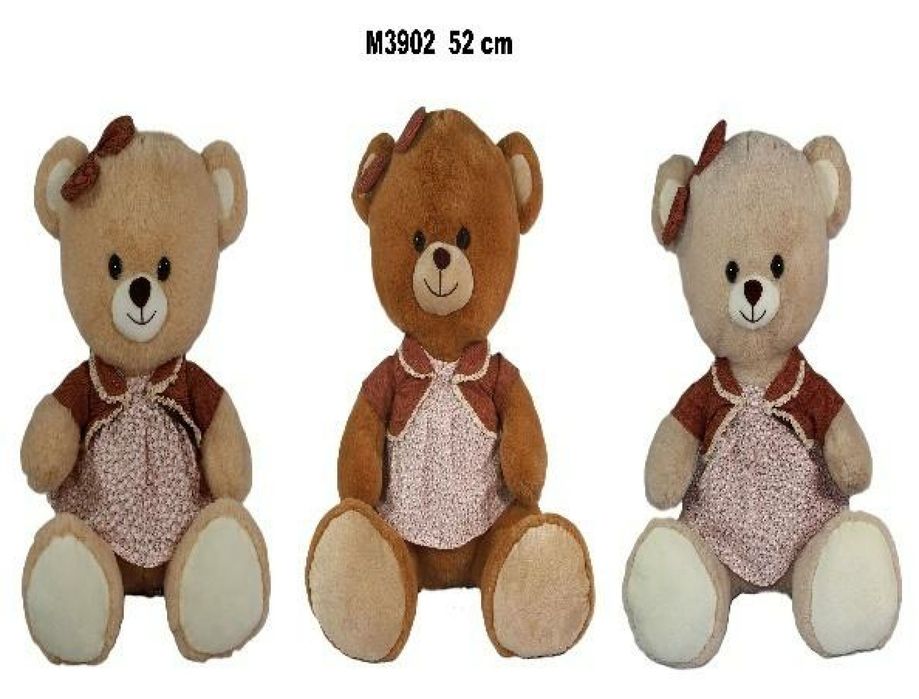 Miś w sukience 52cm MIX