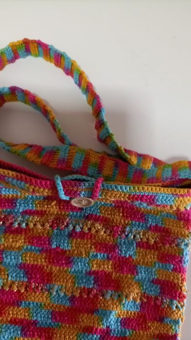 Bolsa em crochê 100% algodão