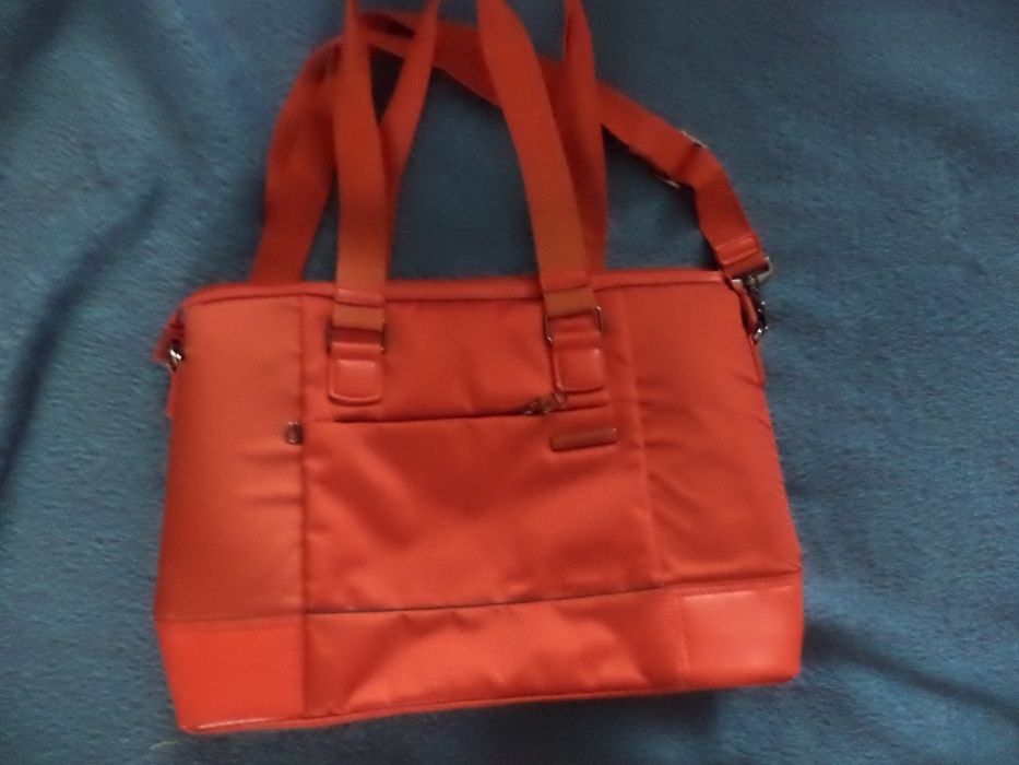 Torba na laptop, torebka PUCINNI. Pomarańczowa, duża.