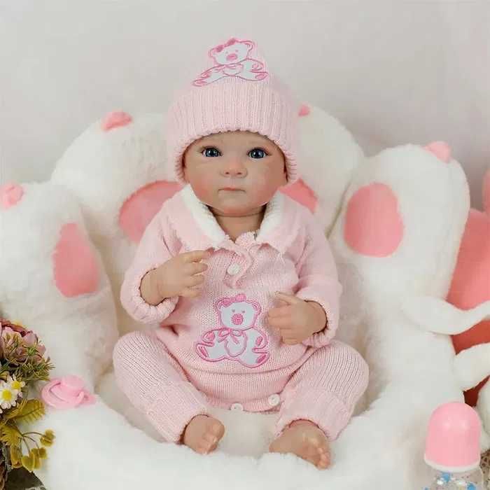 Dziewczynka Lalka REBORN Do Wózka i Kąpieli Zestaw Startowy GRATIS