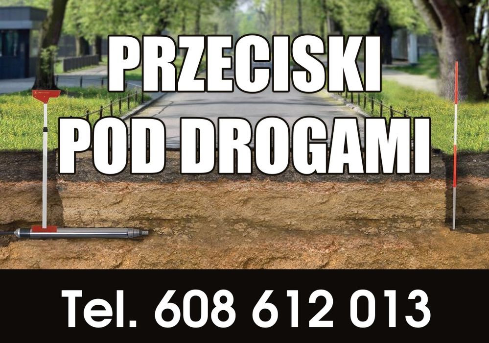 Usługi minikoparki przeciski przewierty kret przylacz wody