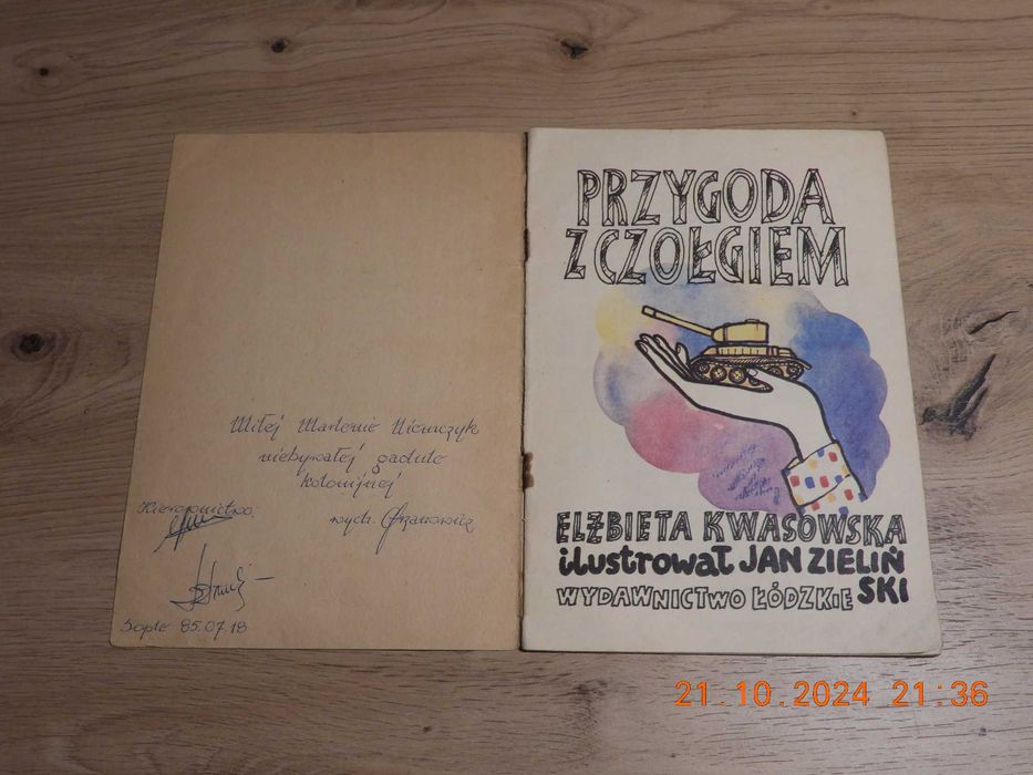 Przygoda z czołgiem. Elżbieta Kwasowska  wyd. 1984